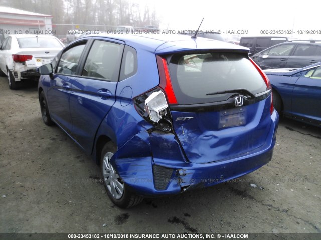 JHMGK5H52GX017338 - 2016 HONDA FIT LX BLUE photo 3