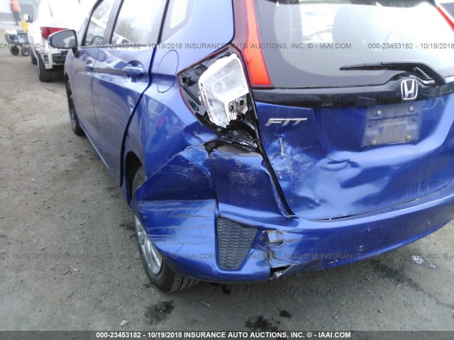 JHMGK5H52GX017338 - 2016 HONDA FIT LX BLUE photo 6