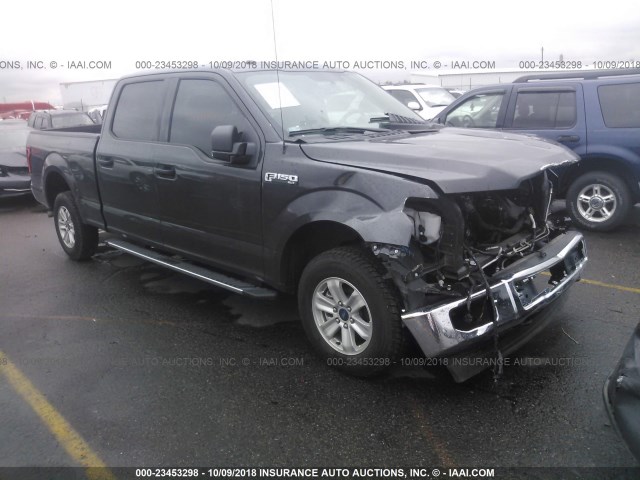 1FTFW1EF0HKD09074 - 2017 FORD F150 SUPERCREW GRAY photo 1