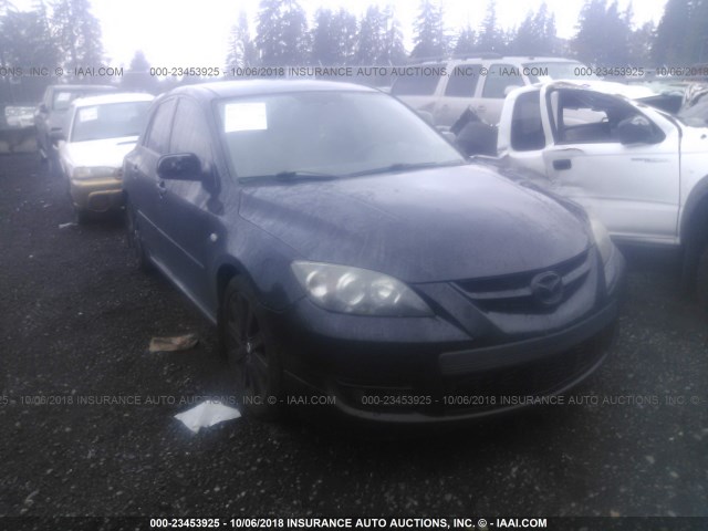 JM1BK34L281114127 - 2008 MAZDA SPEED 3 BLACK photo 1