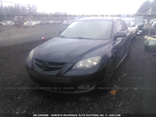 JM1BK34L281114127 - 2008 MAZDA SPEED 3 BLACK photo 2
