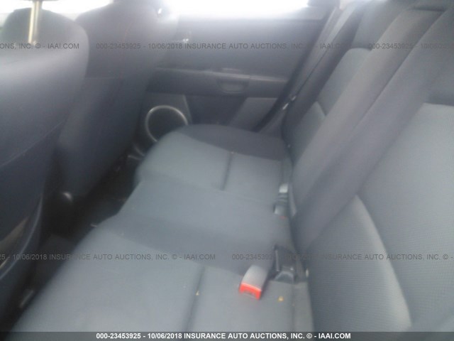 JM1BK34L281114127 - 2008 MAZDA SPEED 3 BLACK photo 8