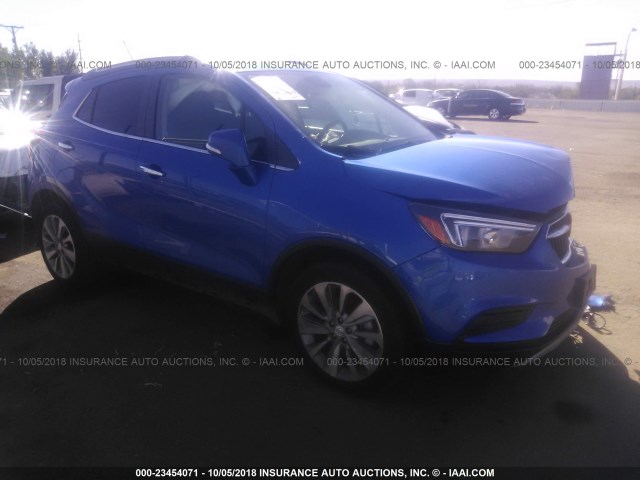 KL4CJASBXJB592229 - 2018 BUICK ENCORE PREFERRED BLUE photo 1