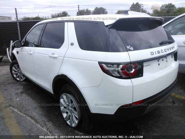 SALCP2BG0GH580921 - 2016 LAND ROVER DISCOVERY SPORT SE WHITE photo 3