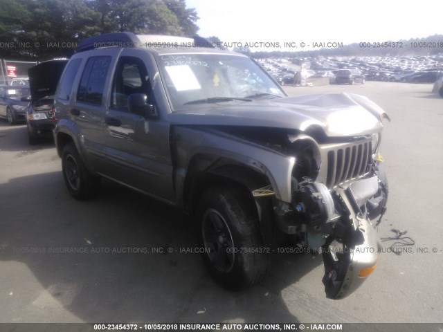 1J4GL38K33W710079 - 2003 JEEP LIBERTY RENEGADE Champagne photo 1