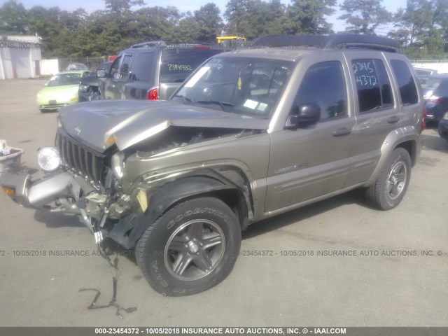 1J4GL38K33W710079 - 2003 JEEP LIBERTY RENEGADE Champagne photo 2