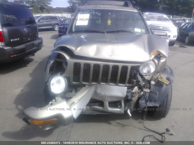 1J4GL38K33W710079 - 2003 JEEP LIBERTY RENEGADE Champagne photo 6