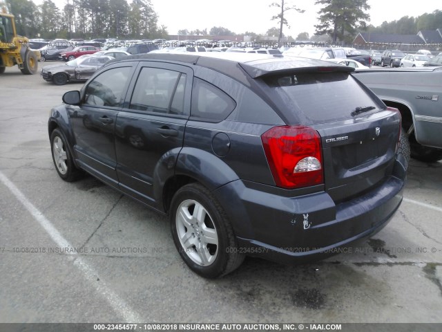 1B3HB48B97D165219 - 2007 DODGE CALIBER SXT BLUE photo 3