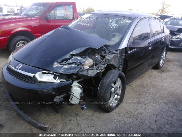 1G8AL52F83Z128457 - 2003 SATURN ION LEVEL 3 BLACK photo 2