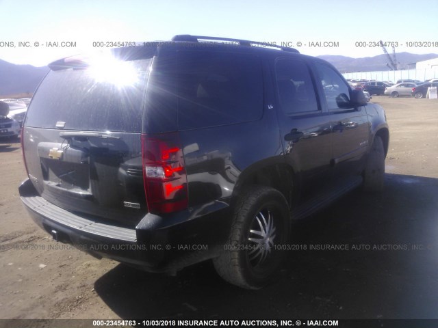 1GNFK13047R259769 - 2007 CHEVROLET TAHOE K1500 BLACK photo 4