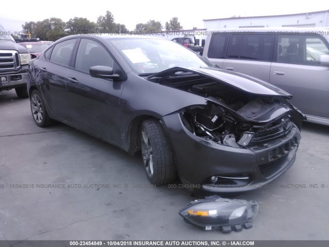 1C3CDFBB4FD225305 - 2015 DODGE DART SXT GRAY photo 1