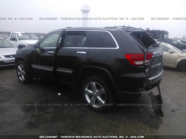 1C4RJFCG4DC640622 - 2013 JEEP GRAND CHEROKEE OVERLAND BLACK photo 3