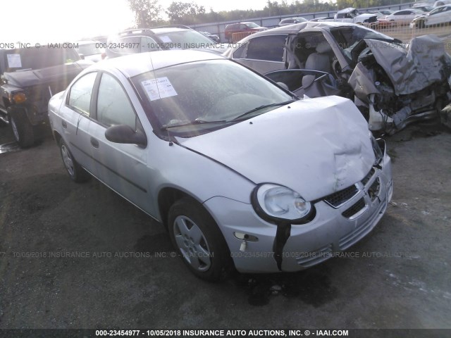 1B3ES26C24D558705 - 2004 DODGE NEON SE SILVER photo 1