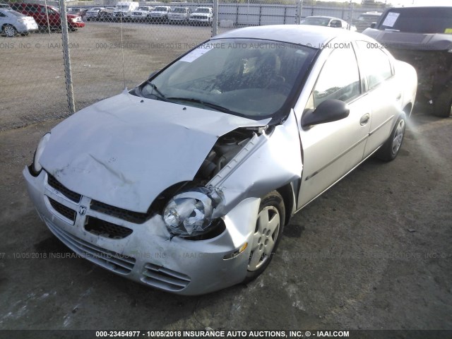 1B3ES26C24D558705 - 2004 DODGE NEON SE SILVER photo 2