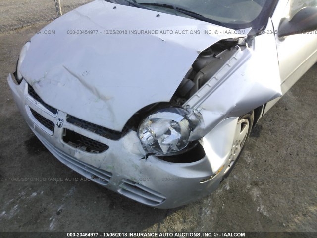 1B3ES26C24D558705 - 2004 DODGE NEON SE SILVER photo 6