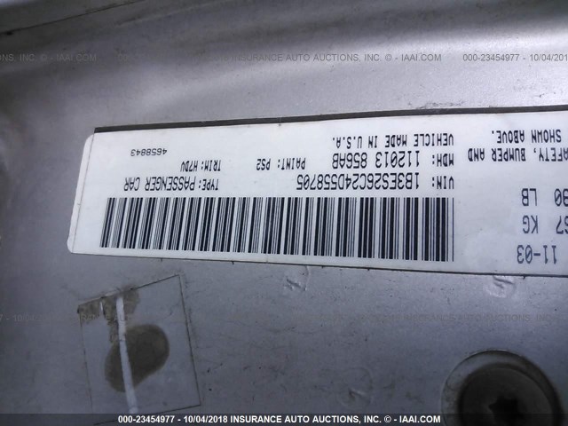 1B3ES26C24D558705 - 2004 DODGE NEON SE SILVER photo 9