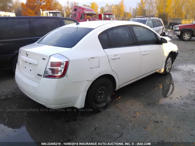 3N1AB61E59L677298 - 2009 NISSAN SENTRA 2.0/2.0S/2.0SL WHITE photo 4