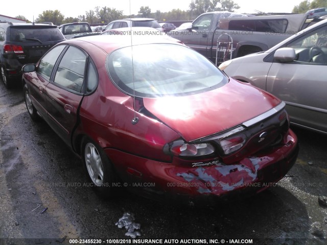 1FAFP52S1WG144826 - 1998 FORD TAURUS LX/SE RED photo 3