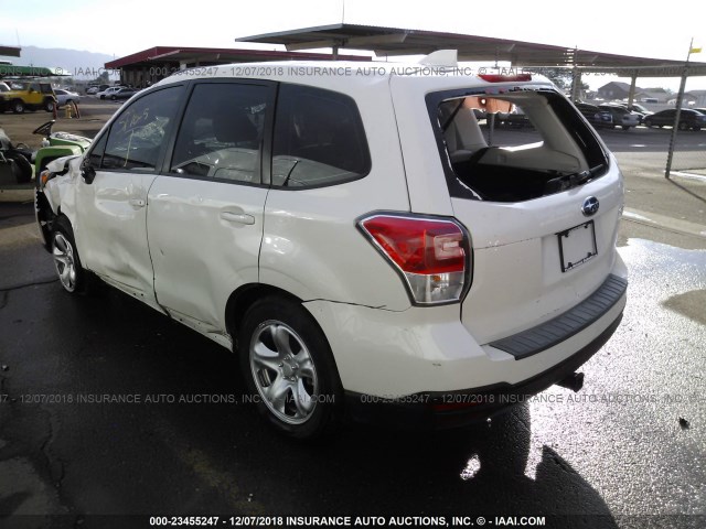 JF2SJAAC4HH801131 - 2017 SUBARU FORESTER 2.5I WHITE photo 3