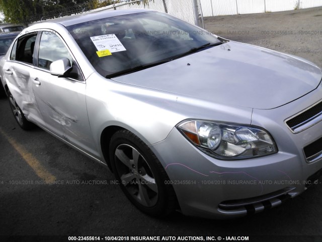 1G1ZC5E17BF143663 - 2011 CHEVROLET MALIBU 1LT SILVER photo 1