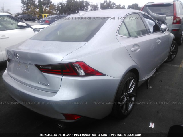 JTHBF1D22E5026598 - 2014 LEXUS IS 250 SILVER photo 4