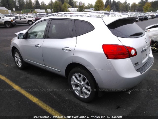 JN8AS5MT1BW175992 - 2011 NISSAN ROGUE S/SV/KROM SILVER photo 3