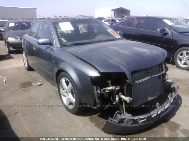 WAUJT68E54A208211 - 2004 AUDI A4 3.0 GRAY photo 1