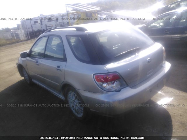 JF1GG67616H815640 - 2006 SUBARU IMPREZA 2.5I SPORTS WAGON SILVER photo 3