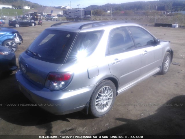 JF1GG67616H815640 - 2006 SUBARU IMPREZA 2.5I SPORTS WAGON SILVER photo 4