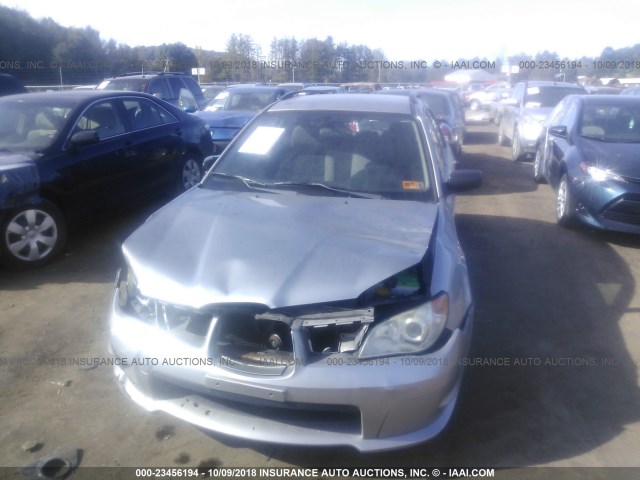 JF1GG67616H815640 - 2006 SUBARU IMPREZA 2.5I SPORTS WAGON SILVER photo 6