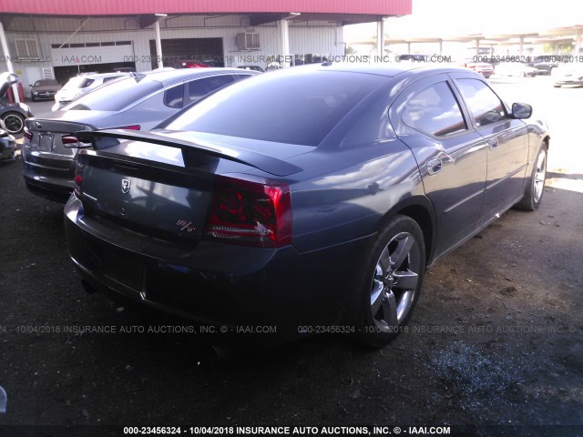 2B3LA53H77H696131 - 2007 DODGE CHARGER R/T GRAY photo 4