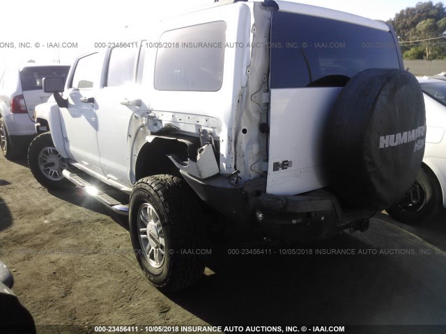 5GTDN136168174025 - 2006 HUMMER H3 WHITE photo 3