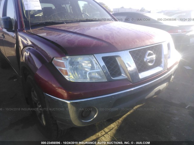 1N6AD0EV2AC423589 - 2010 NISSAN FRONTIER CREW CAB SE/LE/NISMO RED photo 6