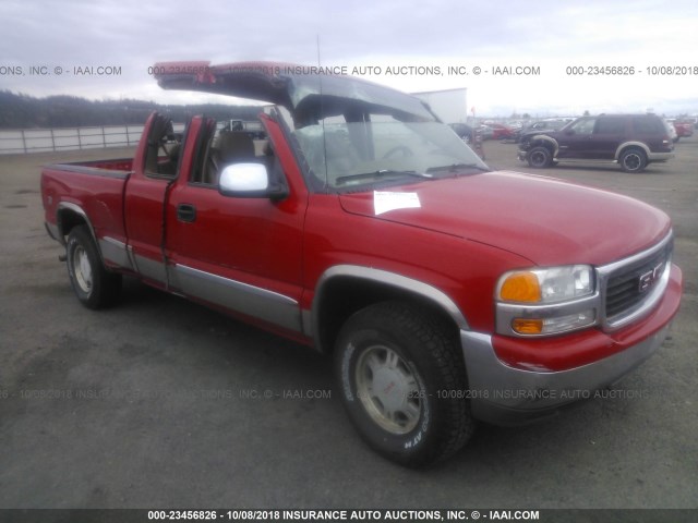 1GTEK19T3XZ525398 - 1999 GMC NEW SIERRA K1500 RED photo 1