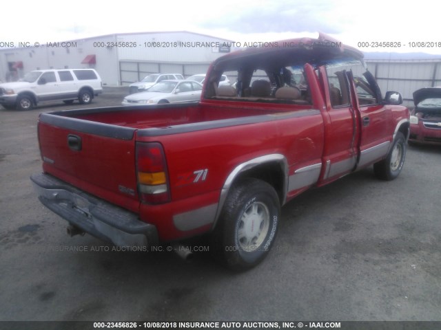 1GTEK19T3XZ525398 - 1999 GMC NEW SIERRA K1500 RED photo 4