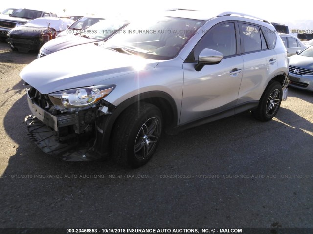 JM3KE2BY7G0636215 - 2016 MAZDA CX-5 SPORT SILVER photo 2