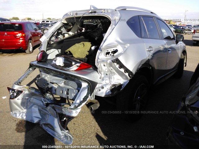 JM3KE2BY7G0636215 - 2016 MAZDA CX-5 SPORT SILVER photo 4