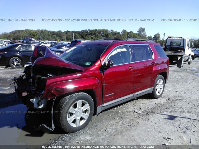 2CTALSEC1B6249867 - 2011 GMC TERRAIN SLE RED photo 2