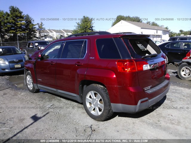 2CTALSEC1B6249867 - 2011 GMC TERRAIN SLE RED photo 3