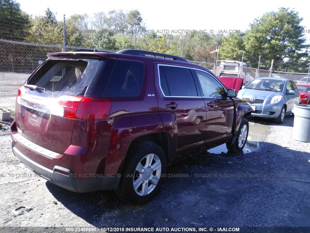 2CTALSEC1B6249867 - 2011 GMC TERRAIN SLE RED photo 4