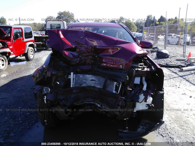 2CTALSEC1B6249867 - 2011 GMC TERRAIN SLE RED photo 6