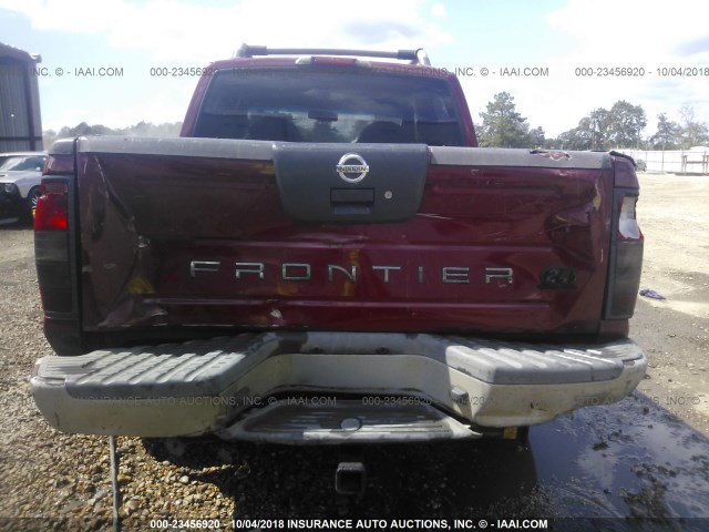 1N6ED27T94C454609 - 2004 NISSAN FRONTIER CREW CAB XE V6 MAROON photo 8