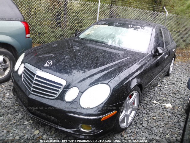 WDBUF72X88B332527 - 2008 MERCEDES-BENZ E 550 BLACK photo 2