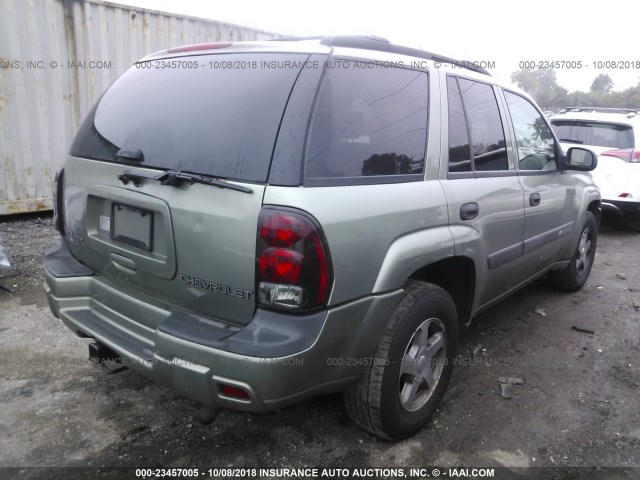 1GNDT13S542419524 - 2004 CHEVROLET TRAILBLAZER LS/LT TAN photo 4