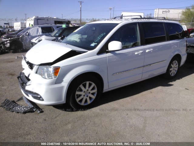 2C4RC1BG0GR141200 - 2016 CHRYSLER TOWN & COUNTRY TOURING WHITE photo 2