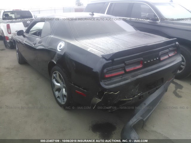 2C3CDZAGXGH338744 - 2016 DODGE CHALLENGER SXT BLACK photo 3