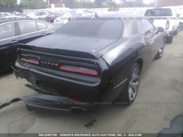 2C3CDZAGXGH338744 - 2016 DODGE CHALLENGER SXT BLACK photo 4