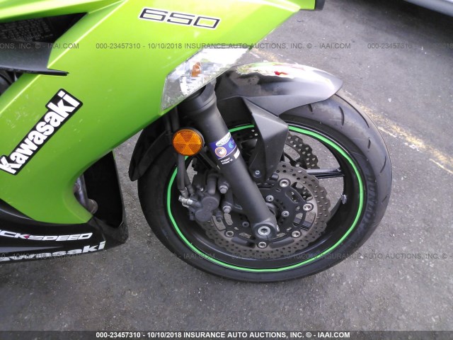 JKAEXEE13EDA16545 - 2014 KAWASAKI EX650 E GREEN photo 5