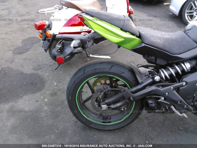 JKAEXEE13EDA16545 - 2014 KAWASAKI EX650 E GREEN photo 6