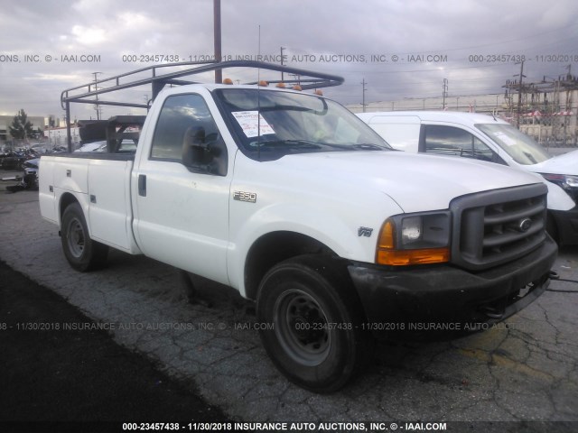 1FDSF34S8YED76296 - 2000 FORD F350 SRW SUPER DUTY WHITE photo 1